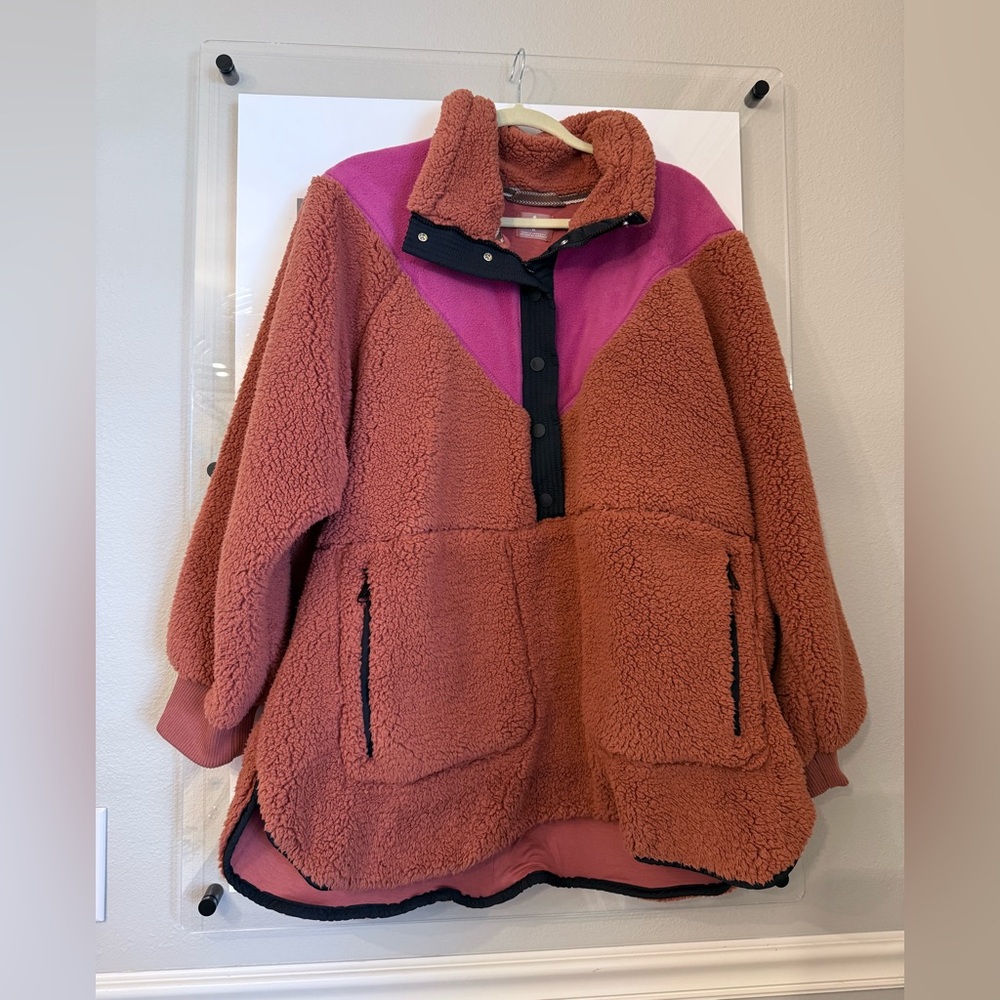 FP Movement Fall to Rise Quarter Snap Fleece Magenta Haze Colorway